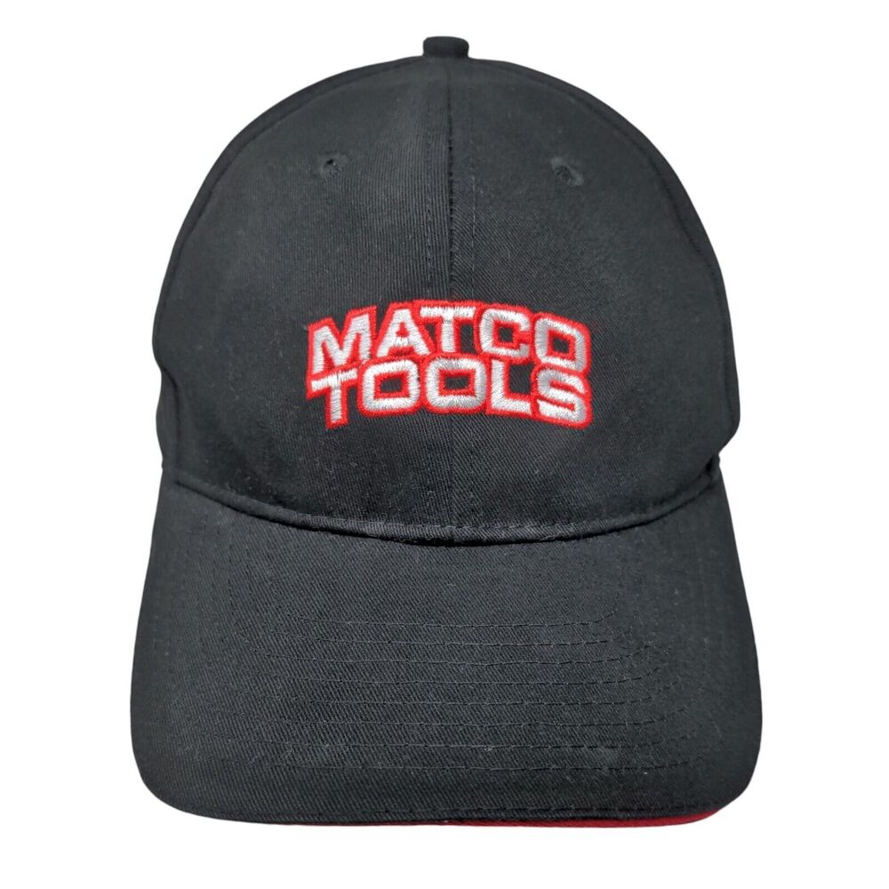 Matco Tools Strapback Hat Black One Size Adjustable Embroidered 6 Panel